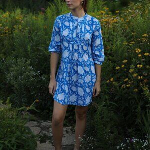 Mille - Indio Tunic - Blue Lotus -- New Without Tags